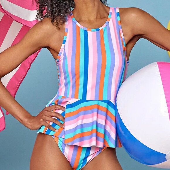 Matilda Jane - Let's Go Together Saucy Stripes Tankini Set - Picture 1 of 3